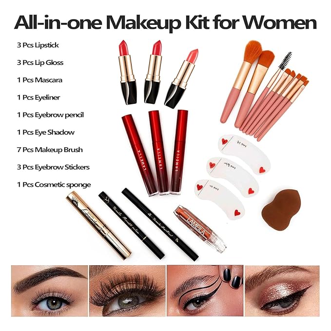 88 Colors Professional Makeup Palette Set Kit Combination,