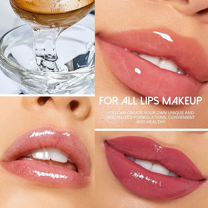 KYDA Lip Gloss Base, 200ML, Moisturize, Oil Finish, for DIY Lip Balms, Vegan, Gluten Free, Cruelty Free-200g