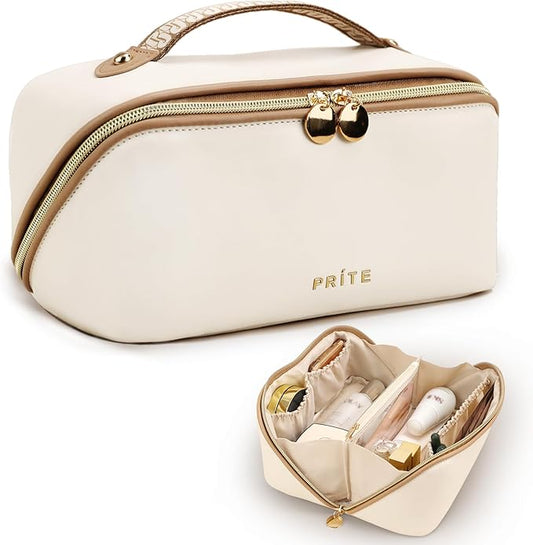 Prite large capacity cosmetic bag