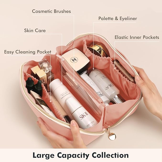 Prite travel cosmetic bag makeup