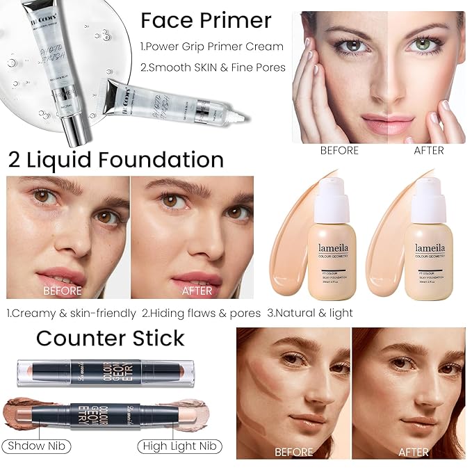 Makeup Kit for Women Full Kit, Travel Makeup