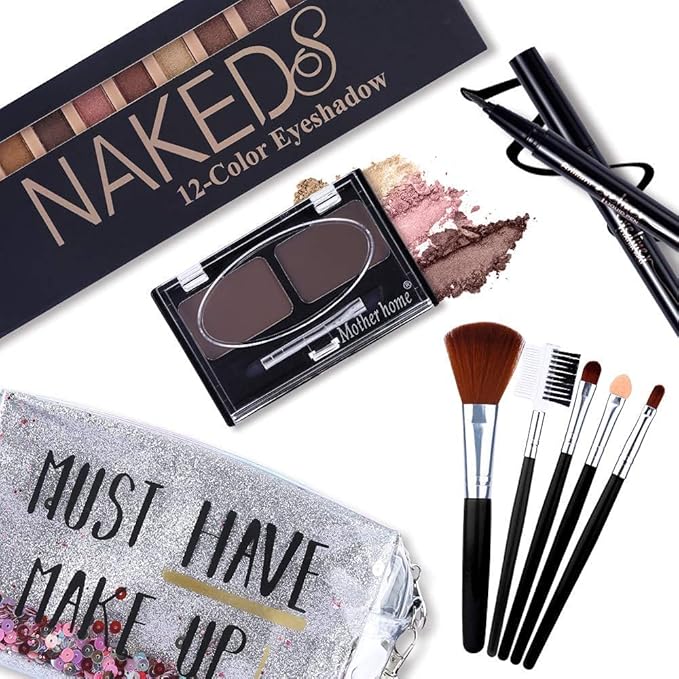 All in One Makeup Kit,12 Colors Nude Shimmer