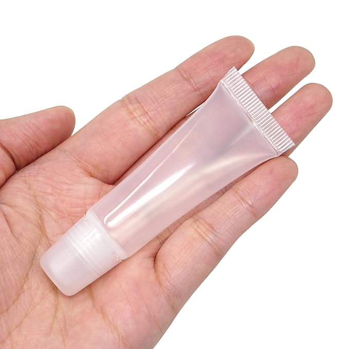 Honbay 10PCS 8ml Refillable Clear Empty Lip Gloss Balm Containers Soft Empty Tubes