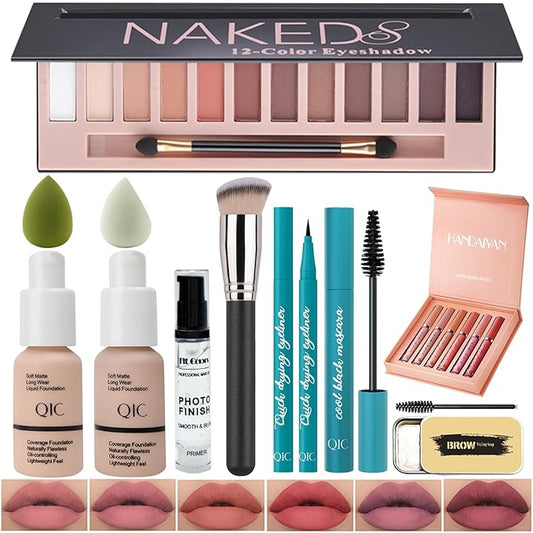 All In One Makeup Kit Full Kit,12 Colors