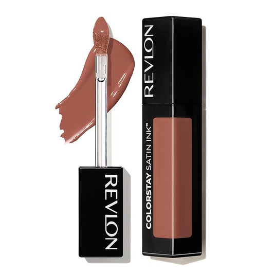 Revlon Liquid Lipstick, Face Makeup, ColorStay Satin Ink, Longwear Rich Lip Colors, Formulated with Black Currant Seed Oil, 002 Wild Ride, 0.17 Fl Oz