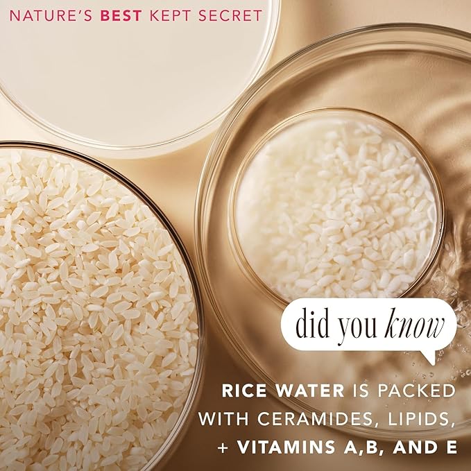 The Face Shop Rice Water Bright Vegan Serum - Targets Uneven Skin Tone & Dryness, Brightening, Nourishing, Hydrating - Rice Water, Hyaluronic Acid, Niacinamide - Korean Skin Care