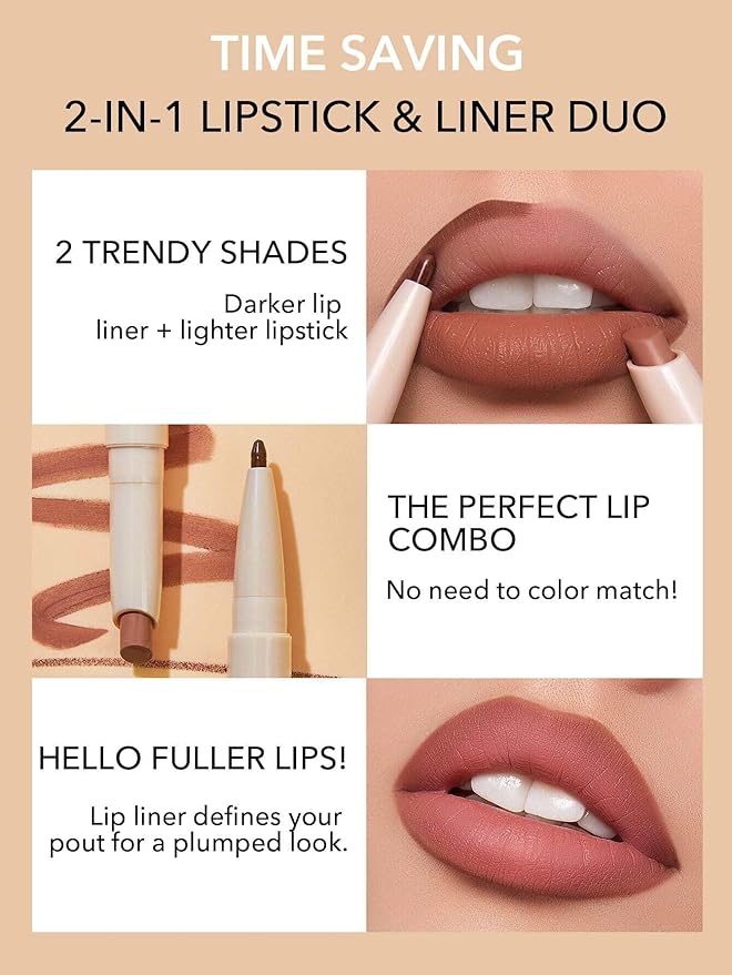 SHEGLAM 2 In 1 Matte Lip Liner SHEGLAM