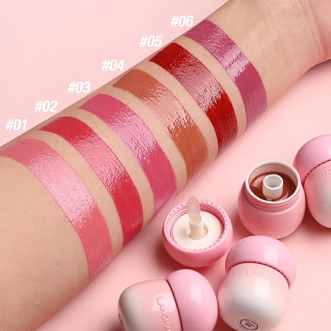 GL-Turelifes Mushroom Plumping Lip Gloss, Hydrating Lip Gloss GL-Turelifes