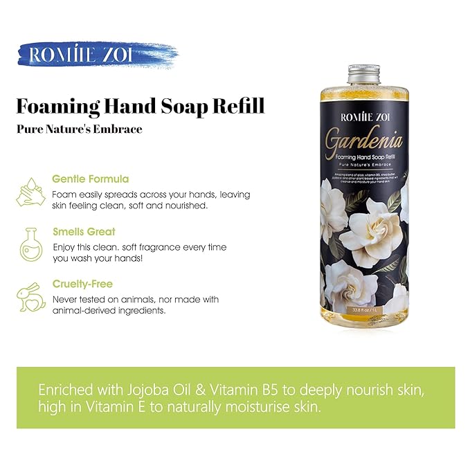 Foaming Hand Soap Refill, Gardenia, Gentle