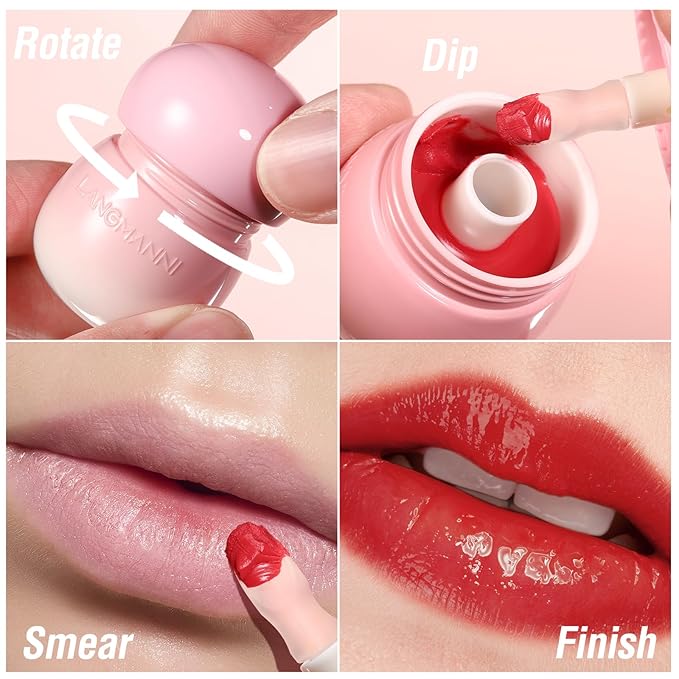 GL-Turelifes Mushroom Plumping Lip Gloss, Hydrating Lip Gloss GL-Turelifes