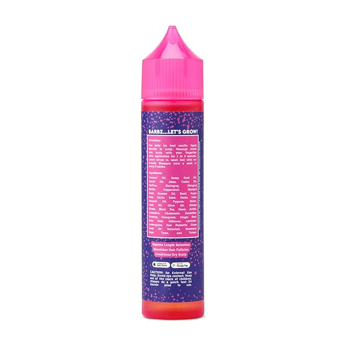 Hollywood Hair Bar | Hair Oil Regrowth Serum - Extra-Strength, Made with All-Natural Essential Oils (Squeeze Bottle) 2 oz