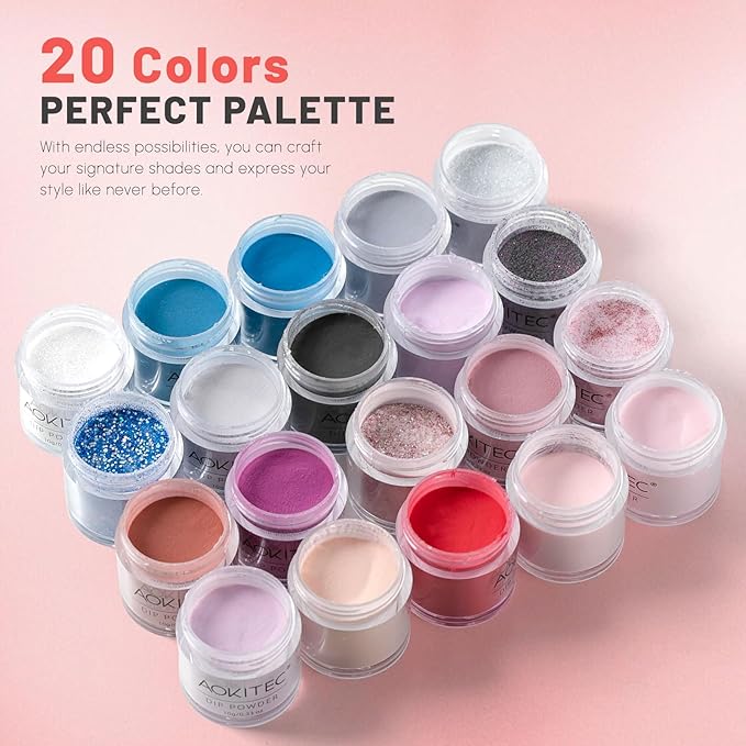 Aokitec 36PCS Dip Powder Nail
