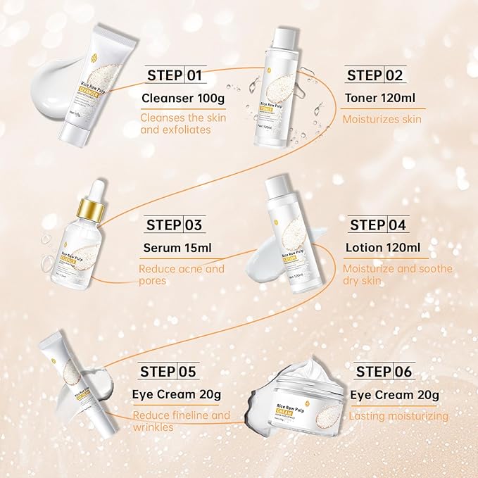 Rice Deep Nourishing Facial Care Set,