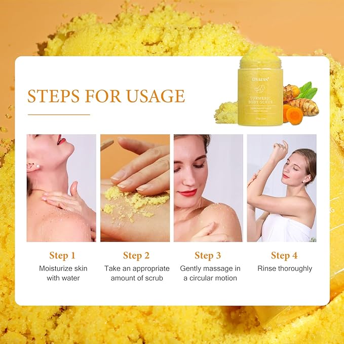 Liyalan Turmeric Body Scrub Moisturizing and