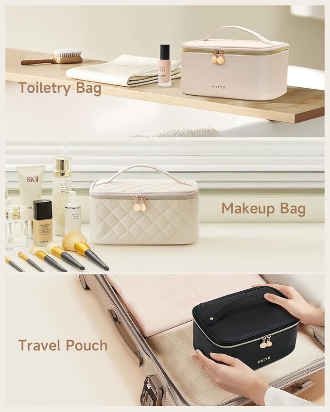 Prite makeup bag, large capacity