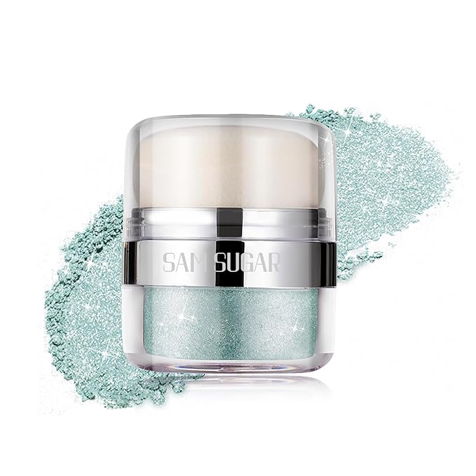 Glitter Body Highlighter Powder Body Shimmer Sparkle Face sponge head(05#)