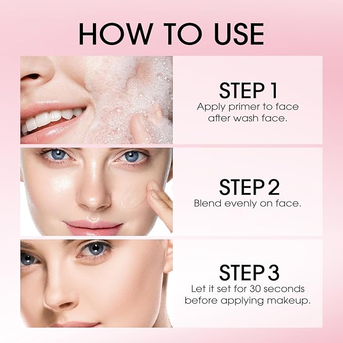 LANGMANNI Matte Grip Face Primer, Transparent Skin Perfecting Face