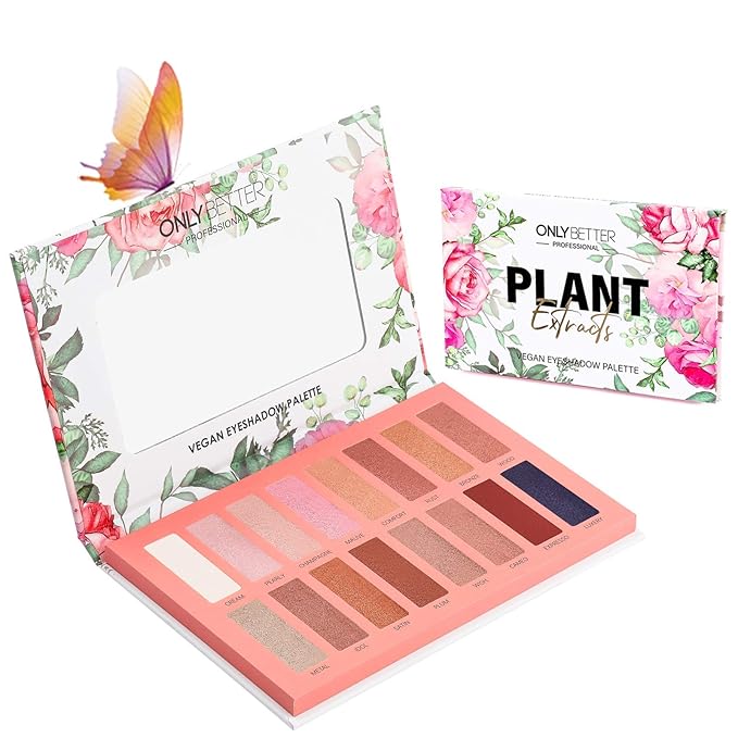 Vegan Eyeshadow Palette, Nude Eyeshadow Palette, 16 Shades