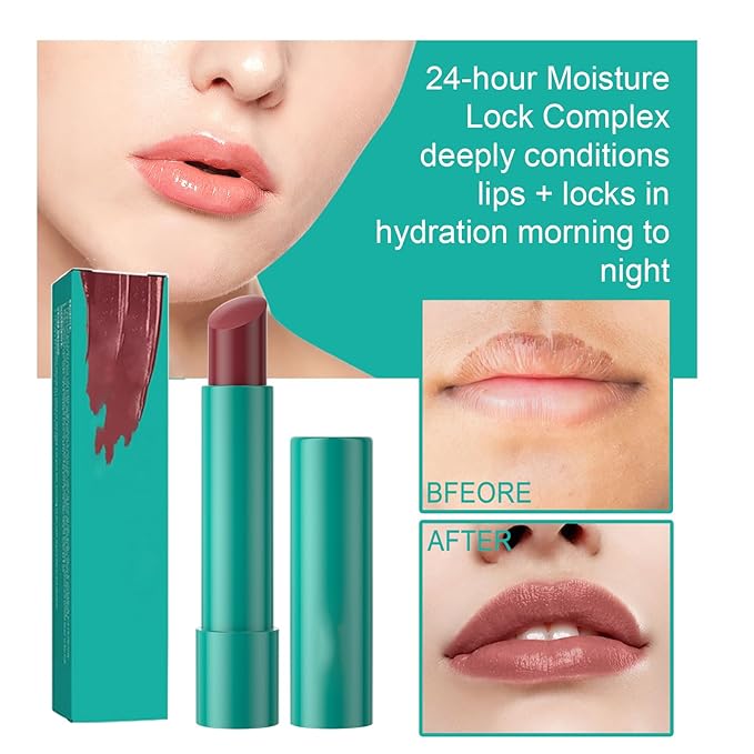 4Pcs Lip Tint Hydrating,Natural Ingredients Watery Lip Gloss,Hydrating Tinted Lip Balm, Long-lasting Powerful Moisturizing Lipstick for Women and Girls (4Pcs, A)