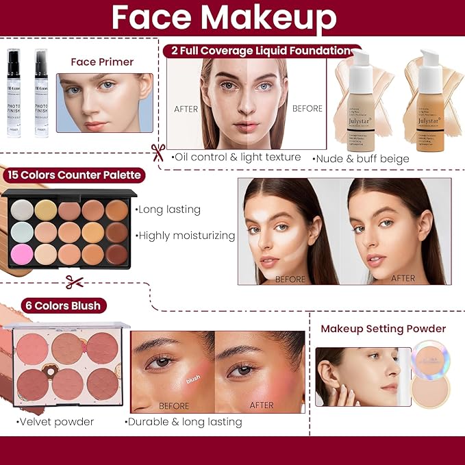 Makeup Kit for Women, Travel Makeup Kit, Makeup