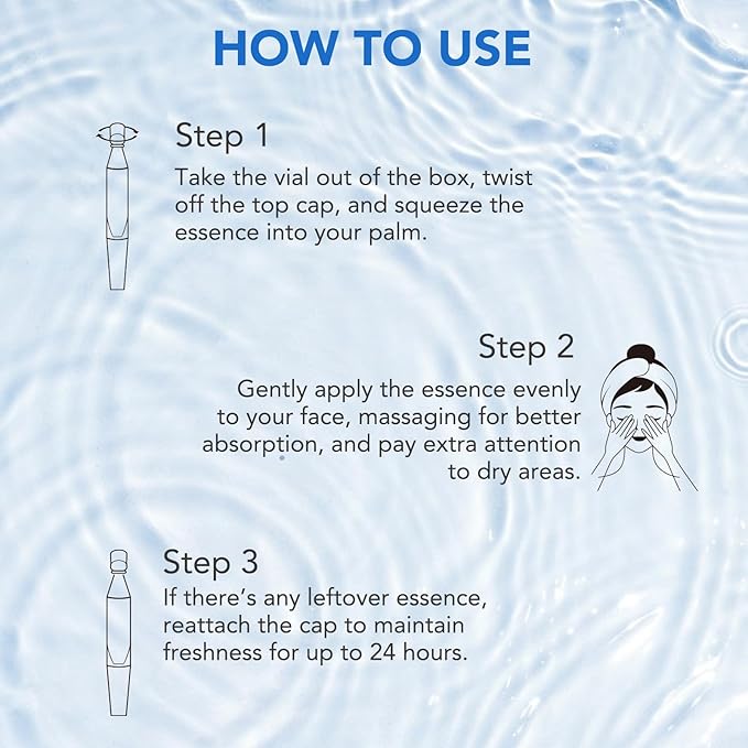 3% Hyaluronic Acid Serum, Ultra Hydrating Serum for face, Hyaluronic Acid Tubes | Pre-makeup SkinCare | Single-Use Hydrating Vials Skincare for Dry & Sensitive skin, 30 Count