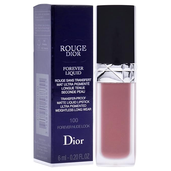 Christian Dior Rouge Dior Forever Liquid Matte - 100 Forever Nude Look Lipstick Women 0.2 oz