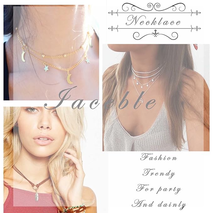 Punk Layered Butterfly Choker Necklace Rhinestone