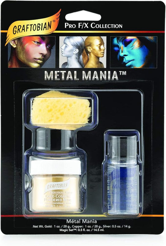 Graftobian Metal Mania Makeup Kit Gold 1 oz