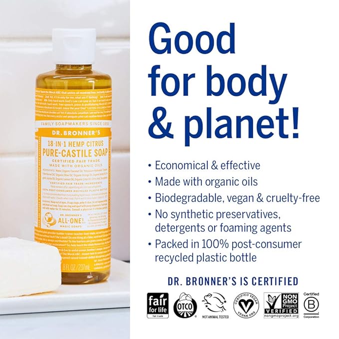 Dr. Bronner's - Pure-Castile Liquid Soap
