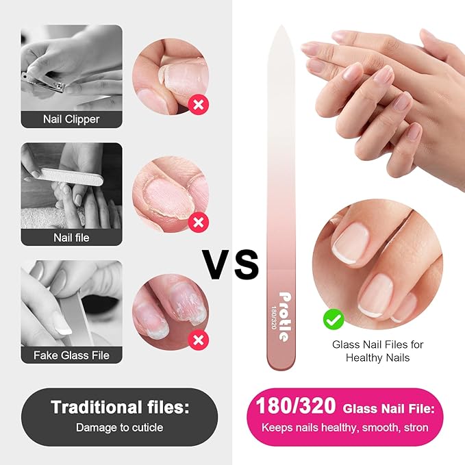 Glass Nail Files for Natural