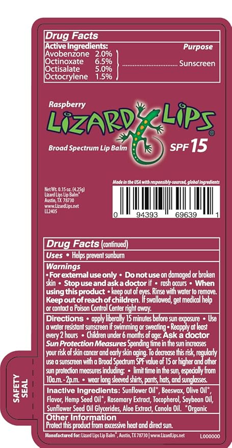 Lizard Lips SPF 15 Lip Balm