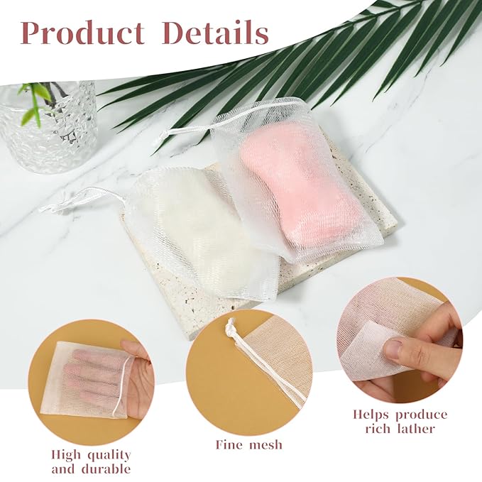 Giantree 20 Pcs Soap Bag, Soap
