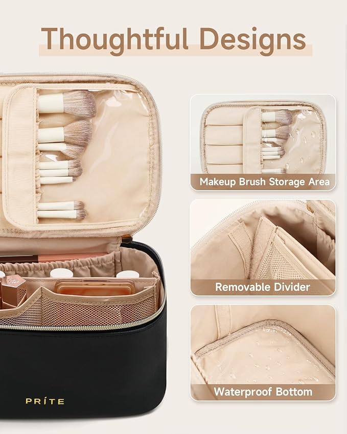 Prite makeup bag, large capacity