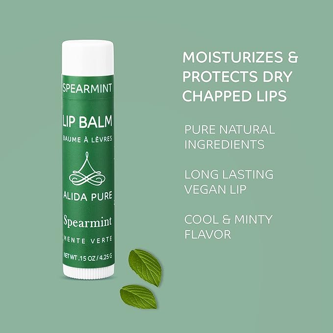 Spearmint Lip Balm Collection, Vegan Lip Lips,