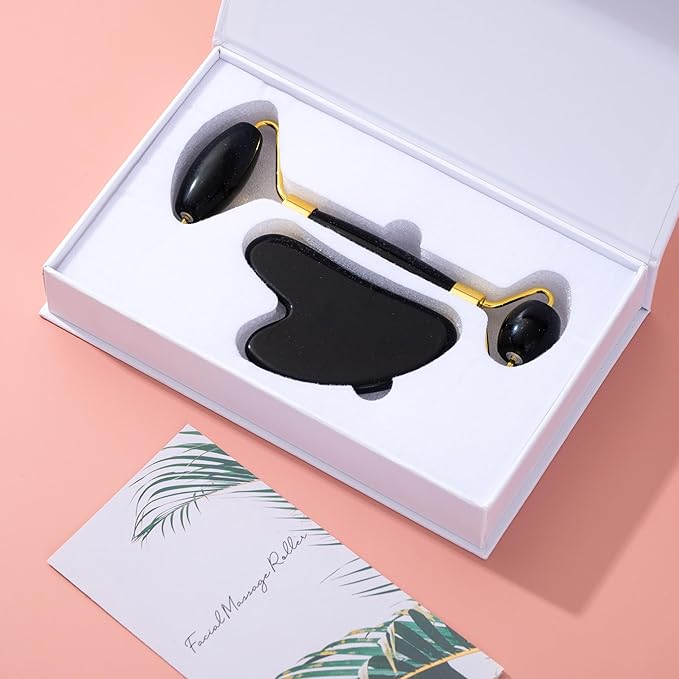 Yssarea Obsidian Roller and Gua Sha