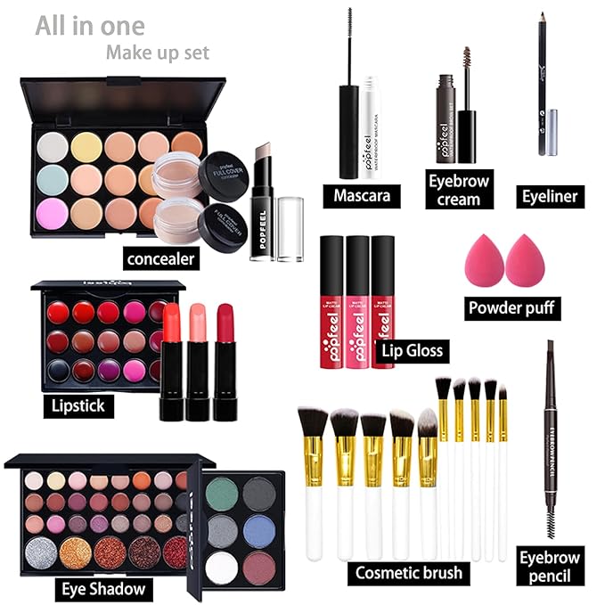 All in One Makeup Kit For Beginners Full