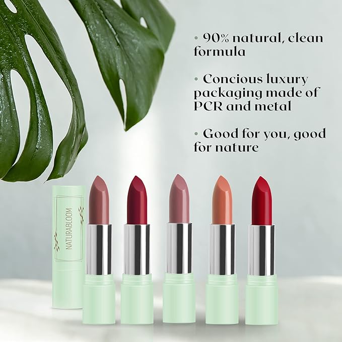 Vegan Lipstick (Orchid) - Sensational One-Stroke Long Lasting Lipstick from Natural Oils & Butters Full-Coverage Lip Color with Shea Butter & Coconut Extact - Premium Hydrating Lipsticks