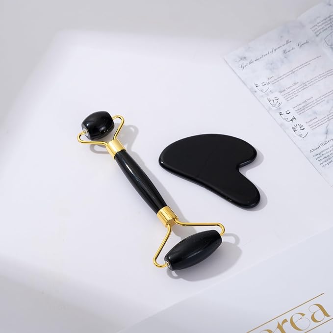 Yssarea Obsidian Roller and Gua Sha