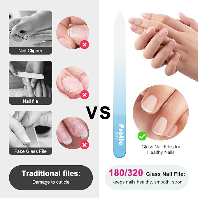 Glass Nail Files for Natural