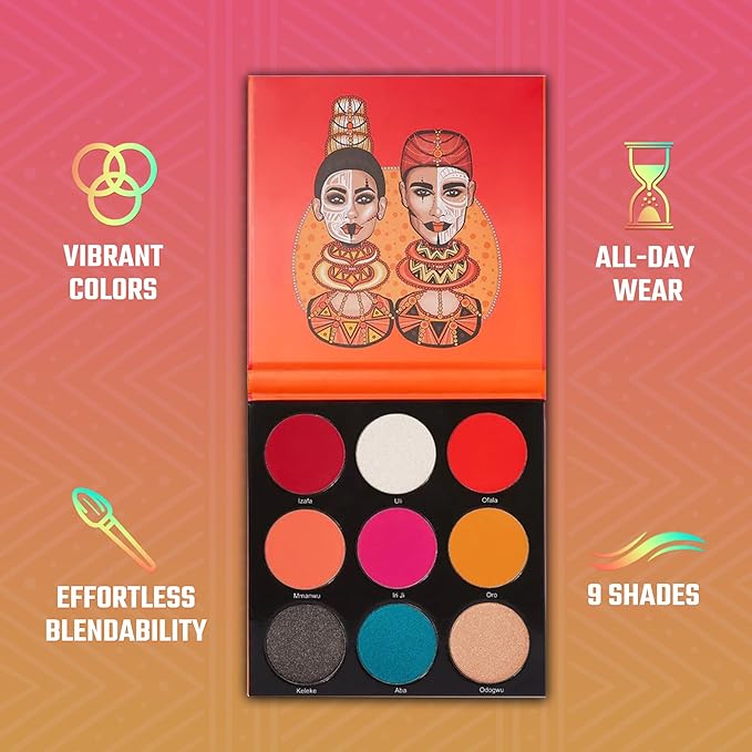 Juvia's Place Palette The Festival - Bold Coral,