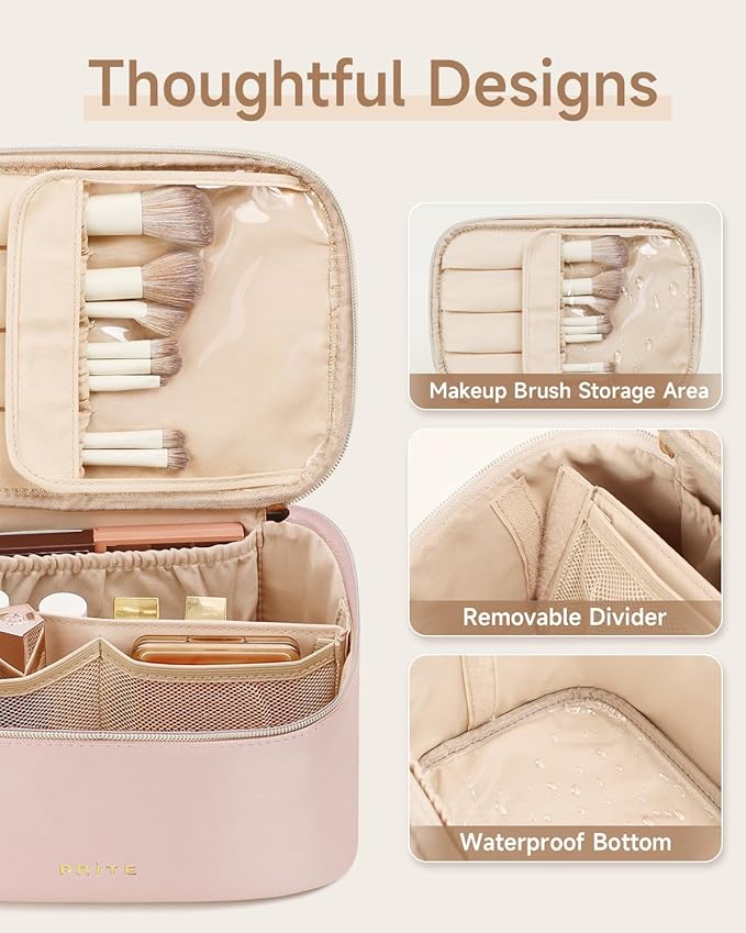 Prite makeup bag, large capacity