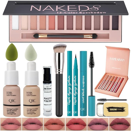 All In One Makeup Kit Full Kit,12 Colors