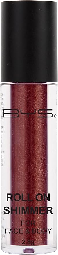 BYS Face and Body Roll On Glitter Shimmer Deep Terracota