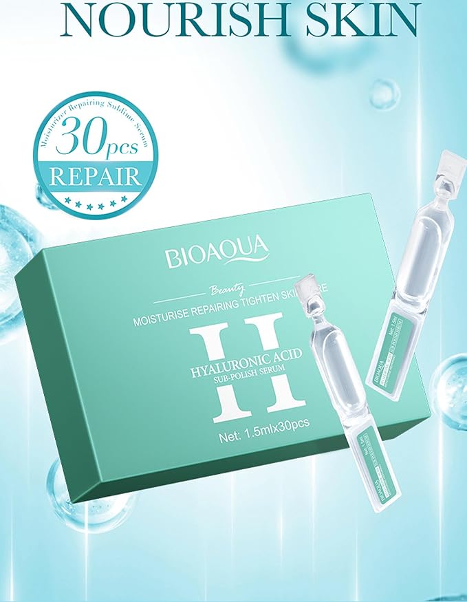 60PCS Ultra Hydrating Serum for Face, Hyaluronic Acid Serum Tubes, Hydrating, Smoother Skin, Anti-Aging serum for All Skin Tyes, Travel-Size Single-Use Vials Skincare(3.04 Fl Oz (Pack of 2))