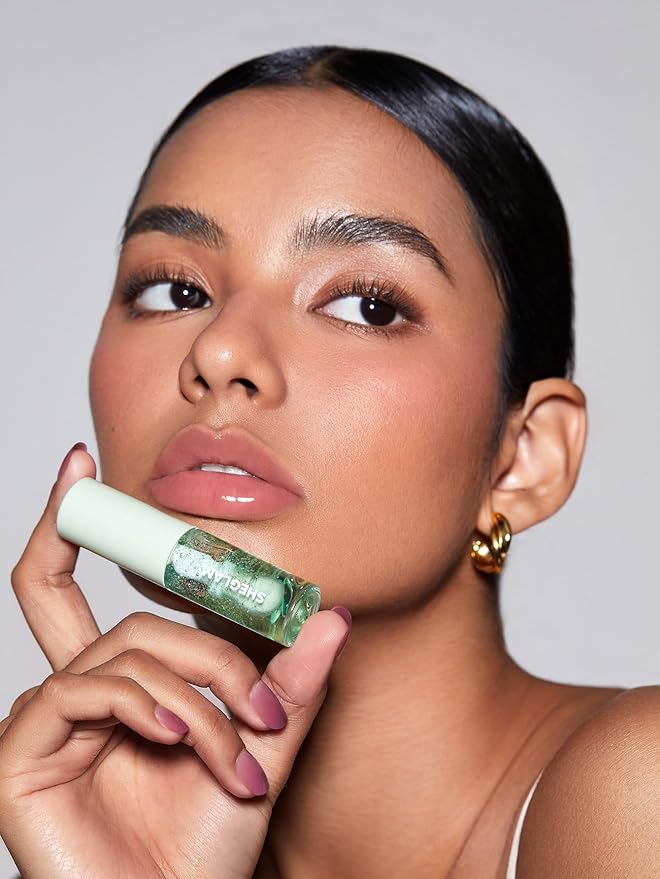 SHEGLAM Jelly Wow Hydrating Non-Sticky Lip Oil Moisturizing Plumping Lip Gloss - Green Apple Envy