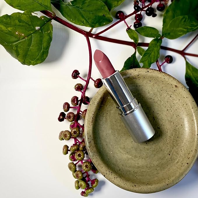 Honeybee Gardens Truly Natural Long Lasting Lipstick, Trinity, Rose/Mauve, Naturally Hydrating & Nourishing, Vegan, Gluten-Free & Cruelty-Free, 0.13 oz / 3.8 g