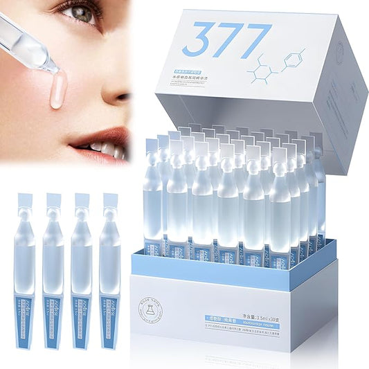 Hyaluronic Acid Tubes, 3% Hyaluronic Acid Serum Ultra-Hydrating Vials,Ultra-Hydrating Serum Single-Use Vials,Hyaluronic Acid Serum,Moisturizing, Firming and Tendering (1Pack,30Pcs)