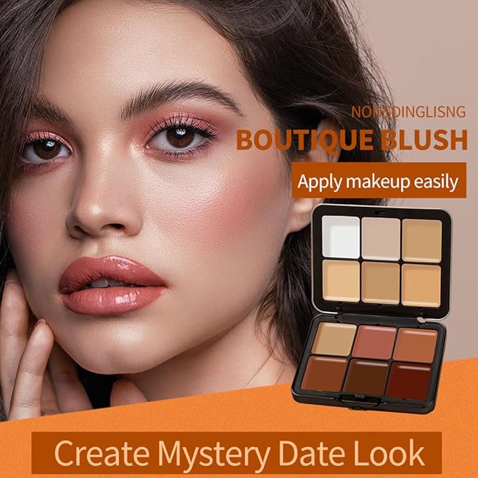 12 Colors Cream Concealer Palette, Long Lasting Full