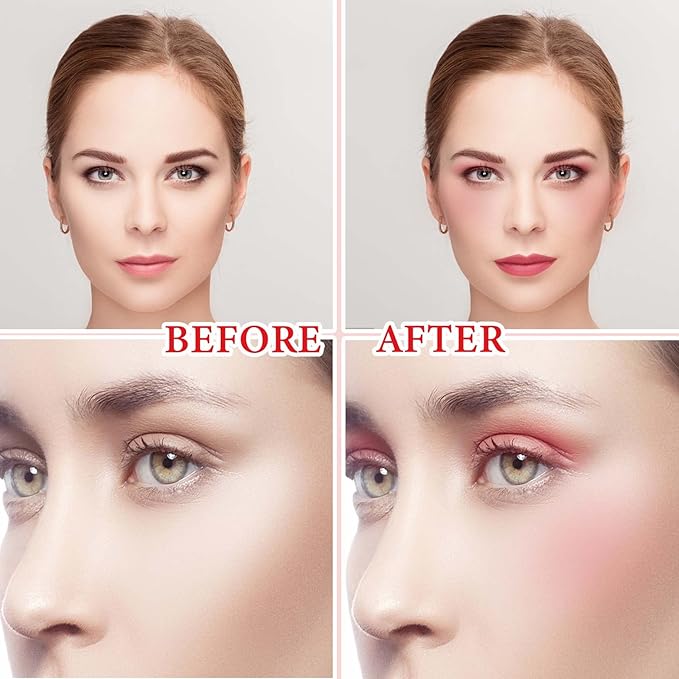Cream Contour Blush Stick,Long Lasting Waterproof Blush Stick for Women(Pink)