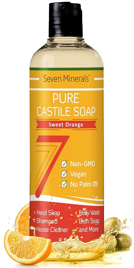 Pure Castile Soap, Sweet Orange -